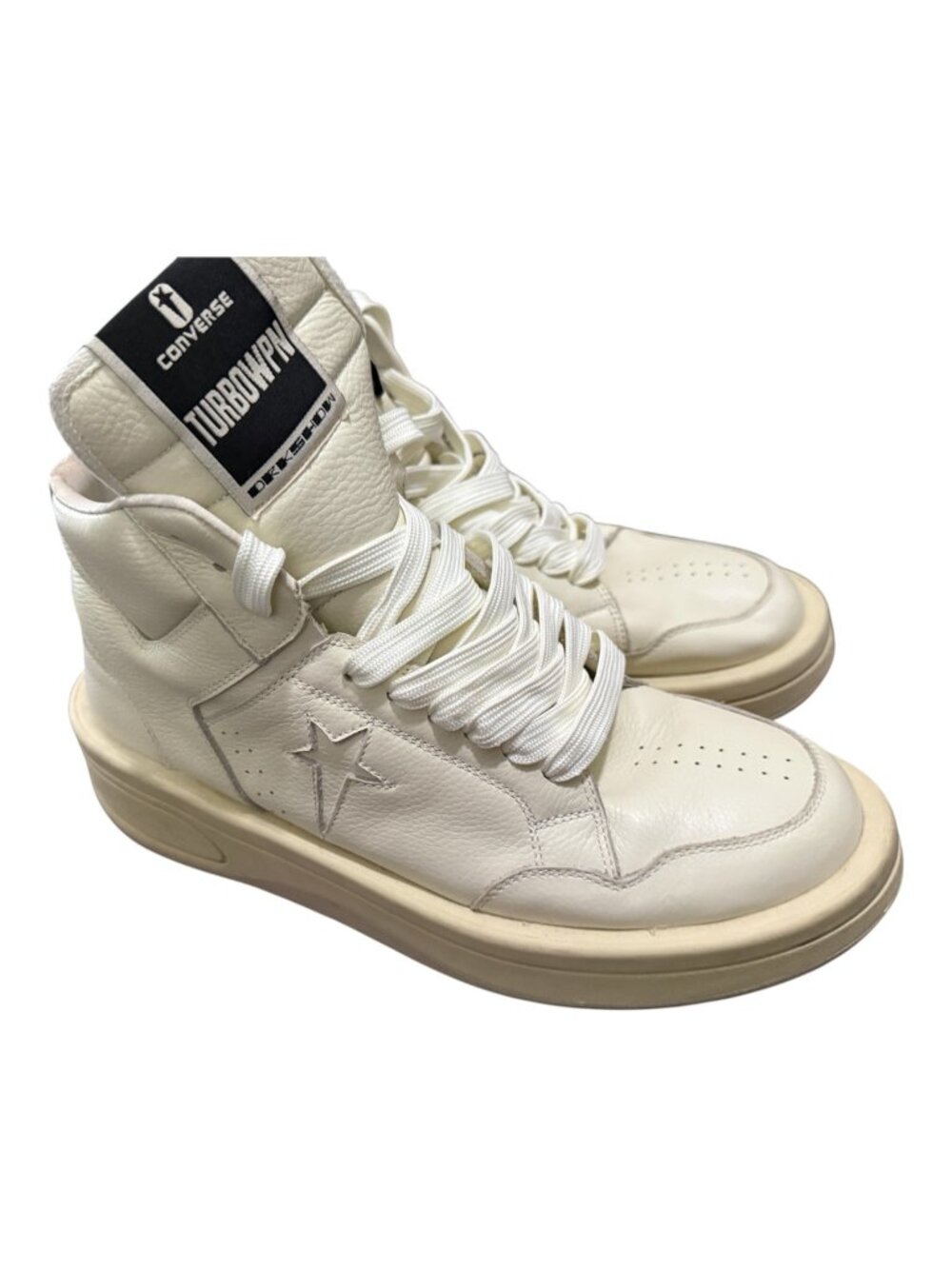Converse x Rick Owens Drkshdw turbowpm Black Cloud Cream 172342C Mens Size 11